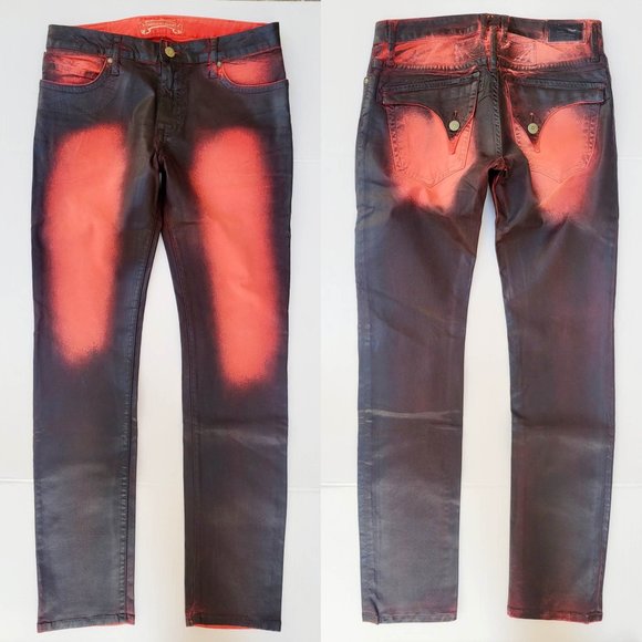 New Men's ROBIN'S JEAN Slim Coated Jeans